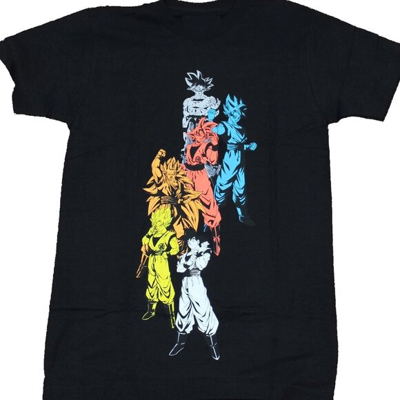 Posh M Other - Dragon Ball Z Adult New T-Shirt - Goku's Many Versions Unisex T Shirt 187